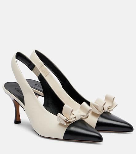 Alba 75 bow-detail leather slingback pumps - Chloe - Modalova