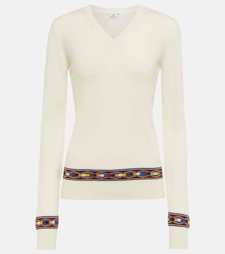 Etro V-neck wool-blend sweater - Etro - Modalova