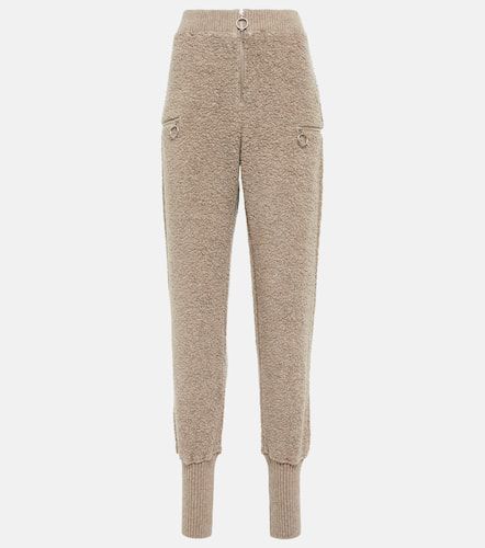 High-rise wool-blend sweatpants - Jil Sander - Modalova