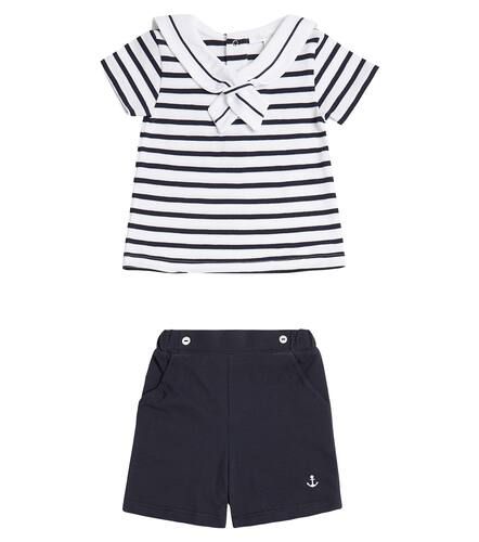 Baby - Top e shorts in cotone a righe - Patachou - Modalova