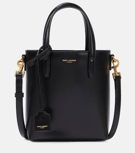 Shopping Mini leather tote bag - Saint Laurent - Modalova