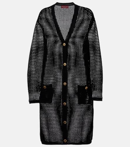 Gucci Semi-sheer cotton cardigan - Gucci - Modalova