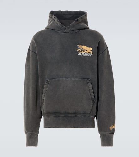 Amiri Logo cotton jersey hoodie - Amiri - Modalova