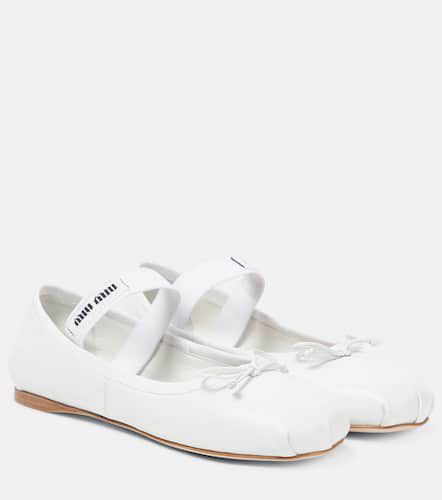 Miu Miu Ballerinas aus Leder - Miu Miu - Modalova