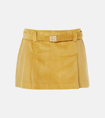 Miu Miu Cotton corduroy miniskirt - Miu Miu - Modalova