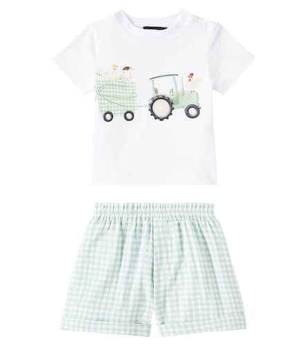 Baby - T-shirt e shorts in cotone - Monnalisa - Modalova