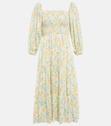 Puff-sleeves floral midi dress - Polo Ralph Lauren - Modalova