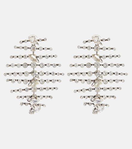 Crystal-embellished drop earrings - Saint Laurent - Modalova