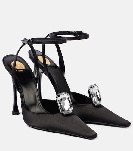 Slingback-Pumps New Diamond 110 aus Satin - Saint Laurent - Modalova