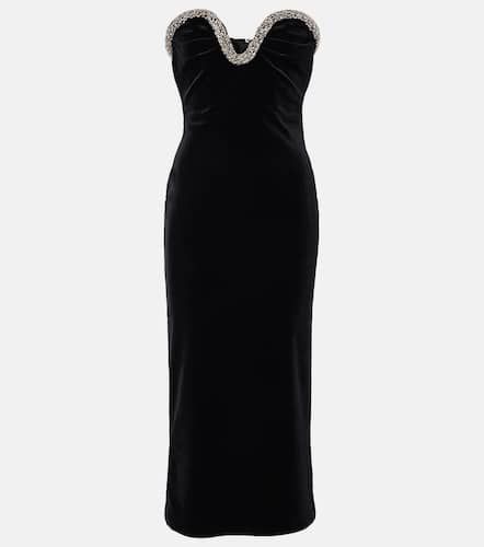 Embellished strapless velvet midi dress - Roland Mouret - Modalova