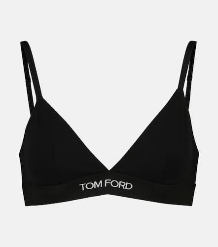 Logo stretch-jersey triangle bra - Tom Ford - Modalova