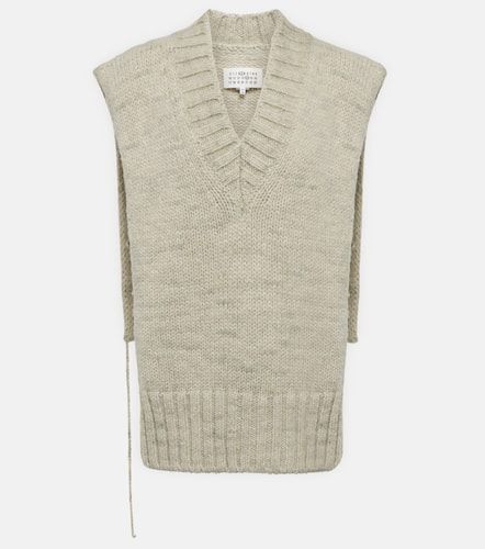 Alpaca, cotton, and wool sweater vest - Maison Margiela - Modalova