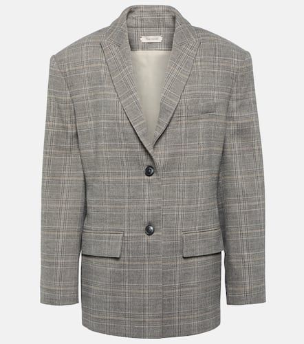 Blazer in misto lana a quadri - The Mannei - Modalova