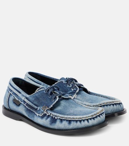 Loewe Campo denim boat shoes - Loewe - Modalova