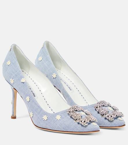 Salones Hangisi 90 de chambray adornados - Manolo Blahnik - Modalova