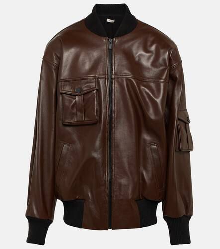 Le Mans leather varsity jacket - The Mannei - Modalova