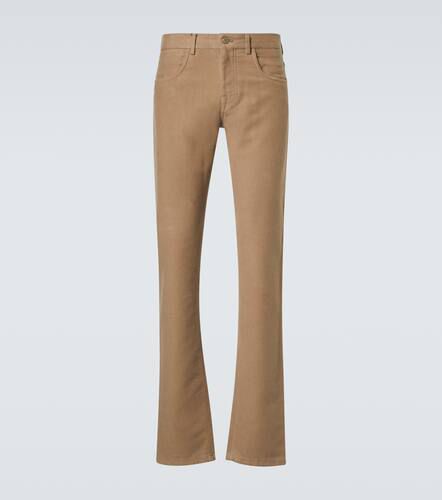 Pantaloni regular in cotone e cashmere - Canali - Modalova