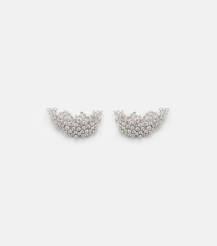 Scatter 18kt white gold earrings with diamonds - Ananya - Modalova