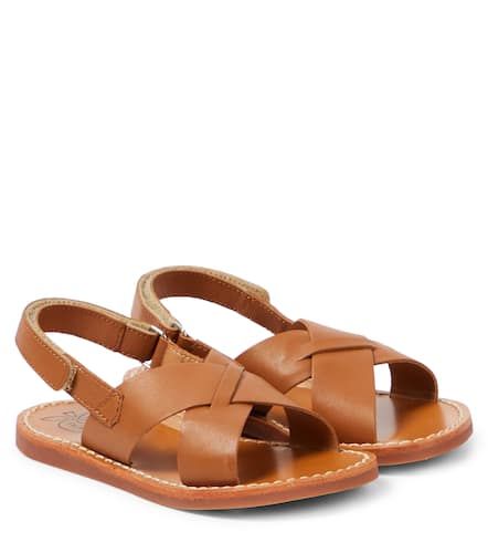Sandalias Plage-Stitch Cross de piel - Pom d'Api - Modalova