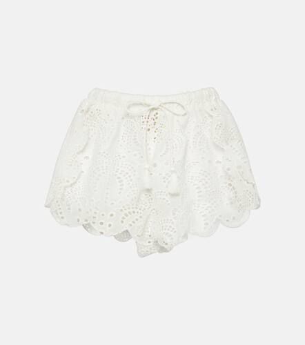 Laise broderie anglaise cotton shorts - Farm Rio - Modalova