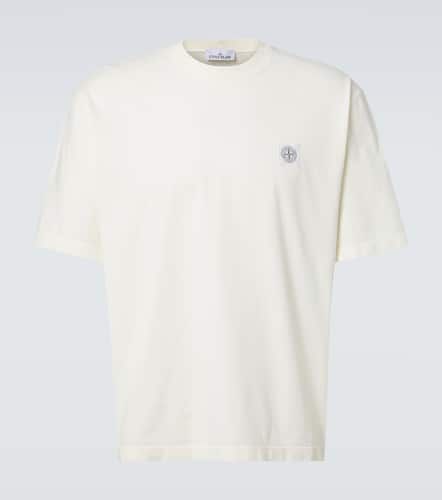 Camiseta de jersey de mezcla de algodón con logo - Stone Island - Modalova