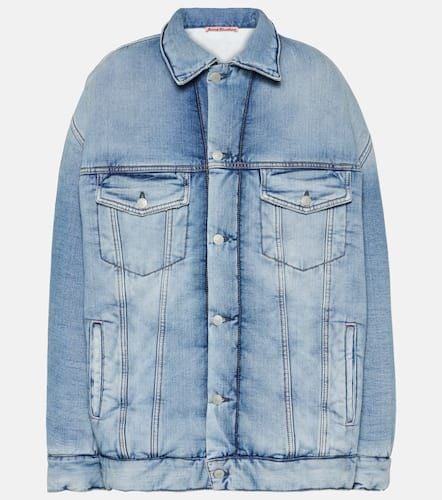 ACNE STUDIOS Faux fur-trimmed denim jacket