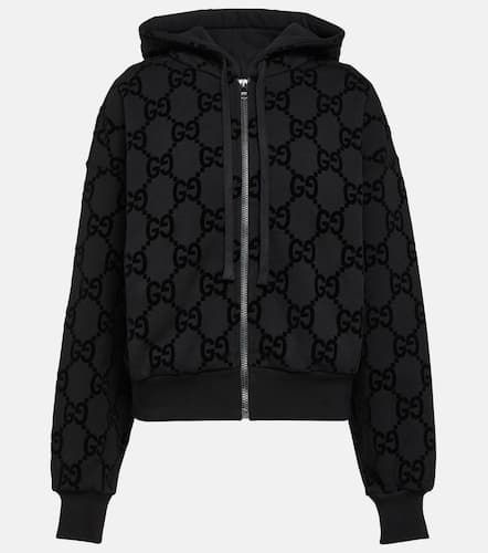 Kapuzenjacke GG aus Baumwoll-Fleece - Gucci - Modalova