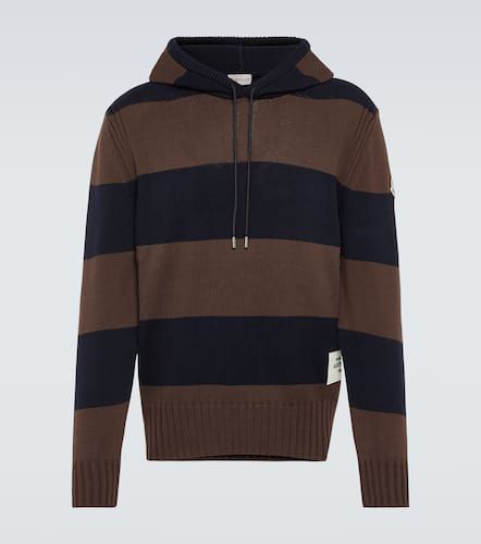 Moncler Striped cotton hoodie - Moncler - Modalova