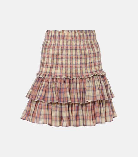 Minifalda Naomi de gasa a cuadros - Marant Etoile - Modalova