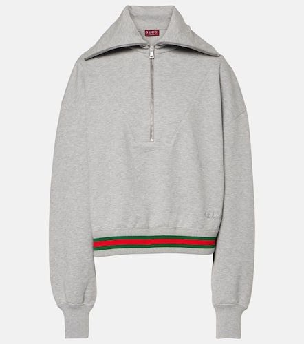 Sweatshirt Web Stripe aus Baumwoll-Jersey - Gucci - Modalova