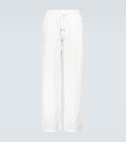 Pantalones de lino con cordón ajustable - Vilebrequin - Modalova
