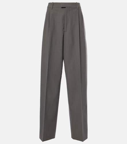 Gerade Mid-Rise-Hose aus Wolle - Bottega Veneta - Modalova