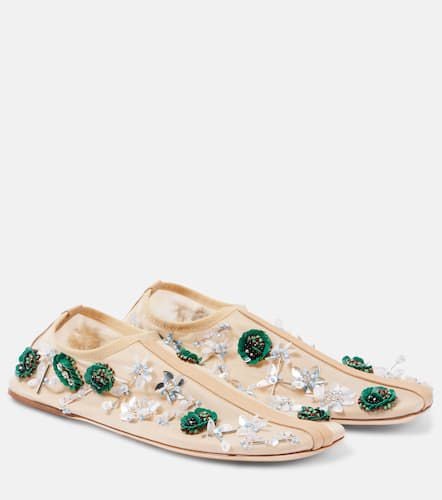 Embla embellished mesh ballet flats - Christopher Esber - Modalova