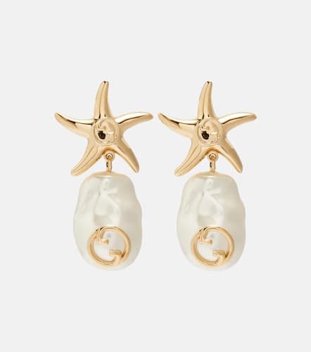 Pendientes de perlas sintéticas con GG - Gucci - Modalova