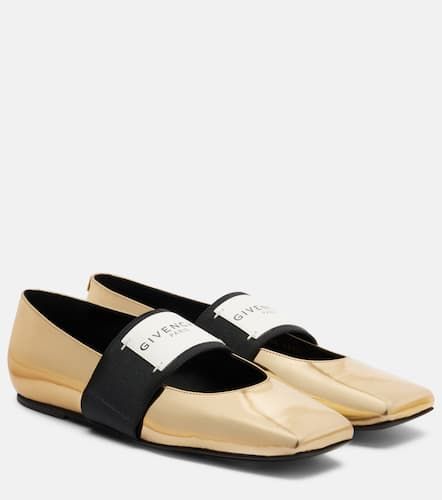 Ballerine Sliced Square in pelle metallizzata - Givenchy - Modalova
