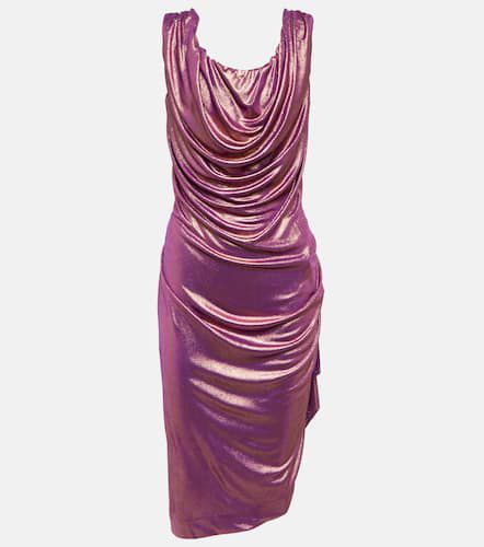 Draped metallic lamÃ© minidress - Vivienne Westwood - Modalova