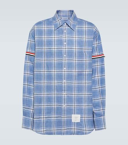 Thom Browne Tartan linen shirt - Thom Browne - Modalova