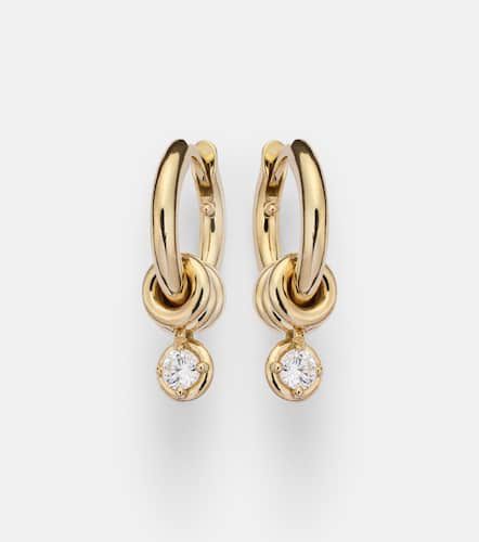 Zahra Micro 18kt hoop earrings with diamonds - Spinelli Kilcollin - Modalova