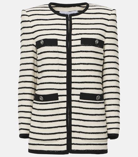 Foster striped cotton-blend jacket - Veronica Beard - Modalova