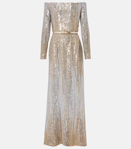 Sequined off-shoulder gown - Elie Saab - Modalova