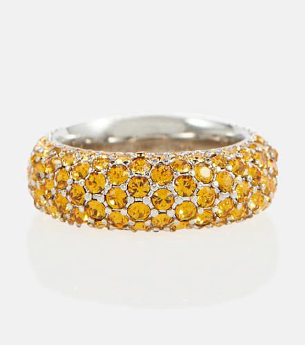 Cameron crystal-embellished ring - Amina Muaddi - Modalova