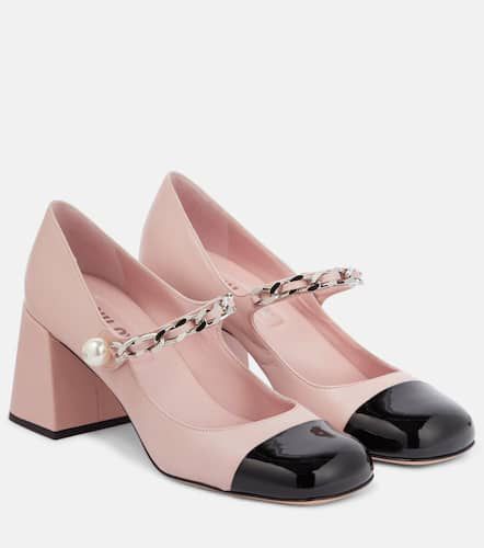 Miu Miu Mary-Jane-Pumps aus Leder - Miu Miu - Modalova