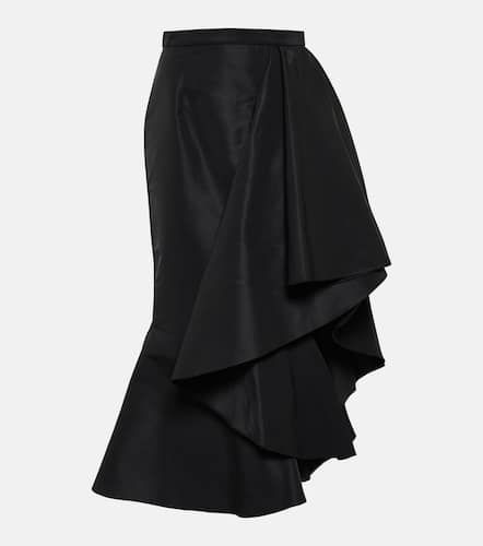Asymmetric draped midi skirt - Alexander McQueen - Modalova