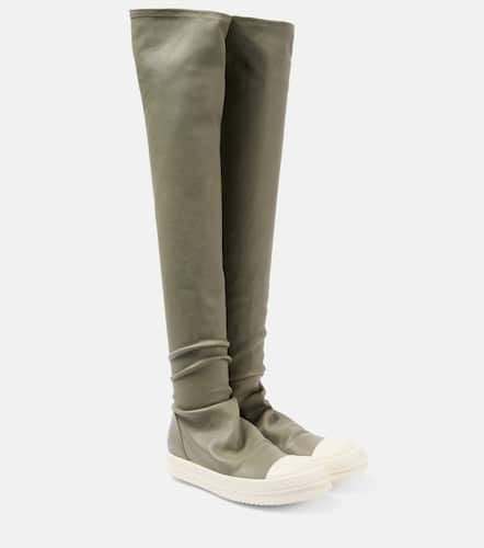 Overknee-Stiefel Stockings aus Leder - Rick Owens - Modalova