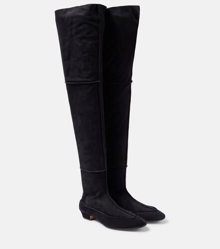 Hereditas 25 suede over-the-knee boots - The Row - Modalova