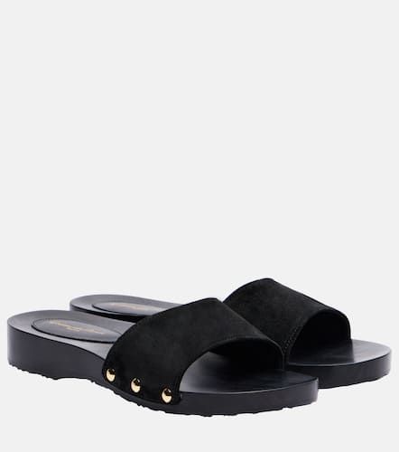 Gianvito Rossi Riviera suede slides - Gianvito Rossi - Modalova