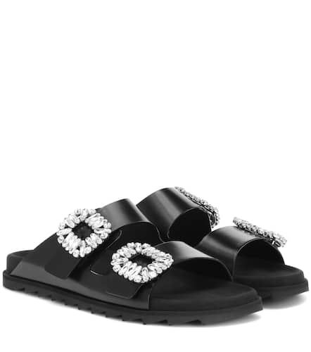 Sandali Slidy Viv' in pelle con cristalli - Roger Vivier - Modalova