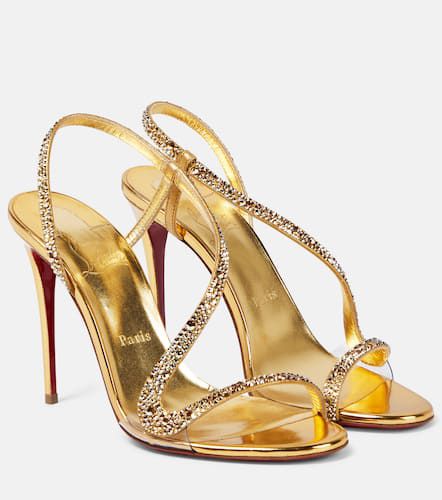 Sandali Rosalie Strass in suede con cristalli - Christian Louboutin - Modalova