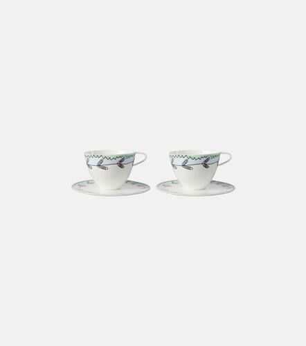 X Marni - Set di 2 tazze da cappuccino con piattino Blossom Milk - Serax - Modalova