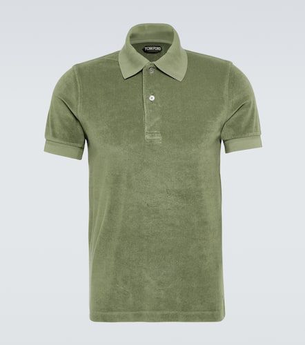 Cotton-blend terry polo shirt - Tom Ford - Modalova